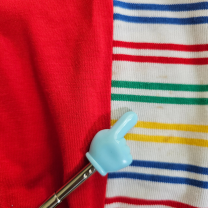 🔐 Vtg Oshkosh Colourblock Romper Made In U.S.A (Sz 1.5 / 18m) (~90s)