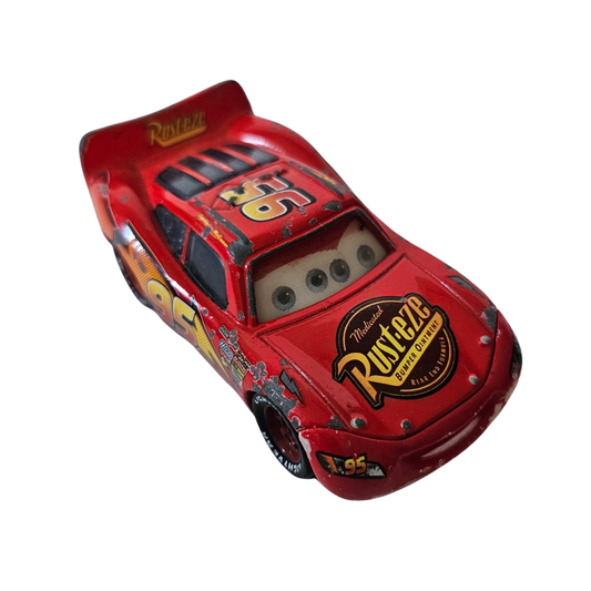 Disney Pixar Cars Lightning McQueen Lenticular Eyes 1:55 Diecast