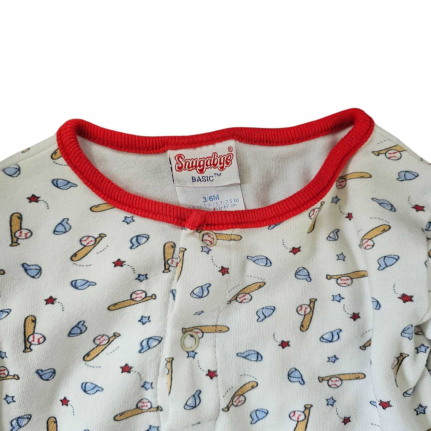 Snugabye Basic Baseball Gown (Sz00 / 3-6m)