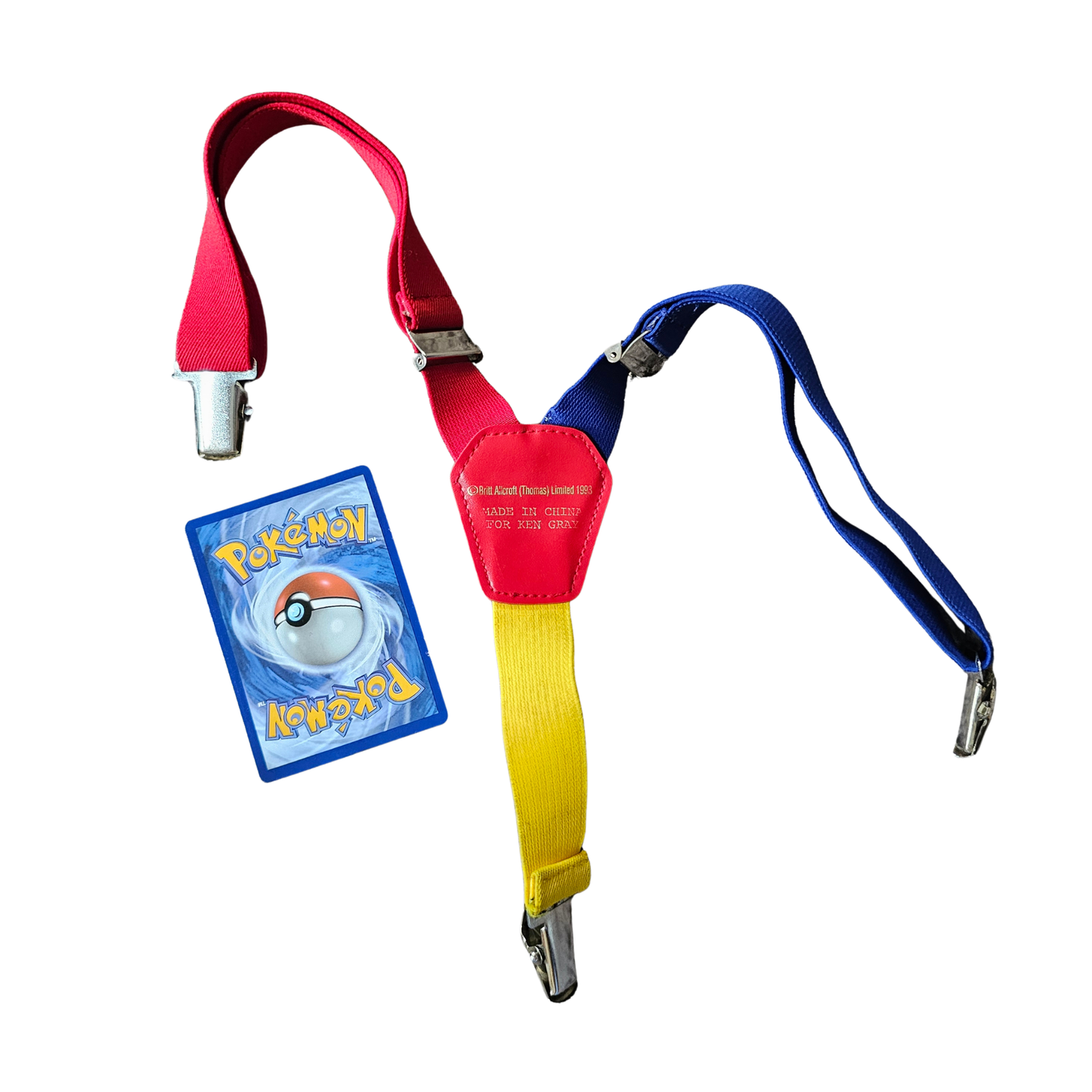 Vtg Thomas the Tank Engine Suspenders (1993)