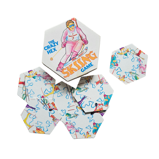 Vtg The Crazy Hex Skiing Game Puzzle (1998)