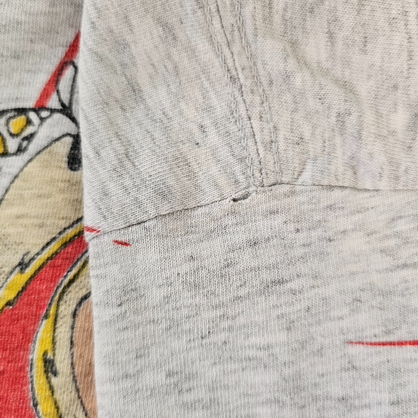 🔐 Vtg Hanna-Barbera Flintstones Fred and Barney Bedrock Bombers AOP (90s) (Sz 6/7)