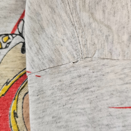 🔐 Vtg Hanna-Barbera Flintstones Fred and Barney Bedrock Bombers AOP (90s) (Sz 6/7)