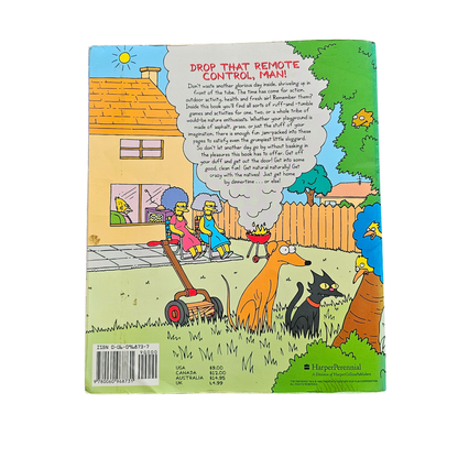 Vtg The Simpsons Fun In The Sun Book (1992)