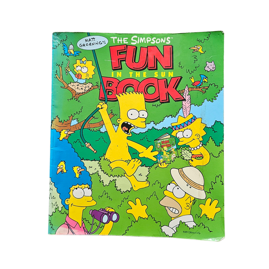 Vtg The Simpsons Fun In The Sun Book (1992)