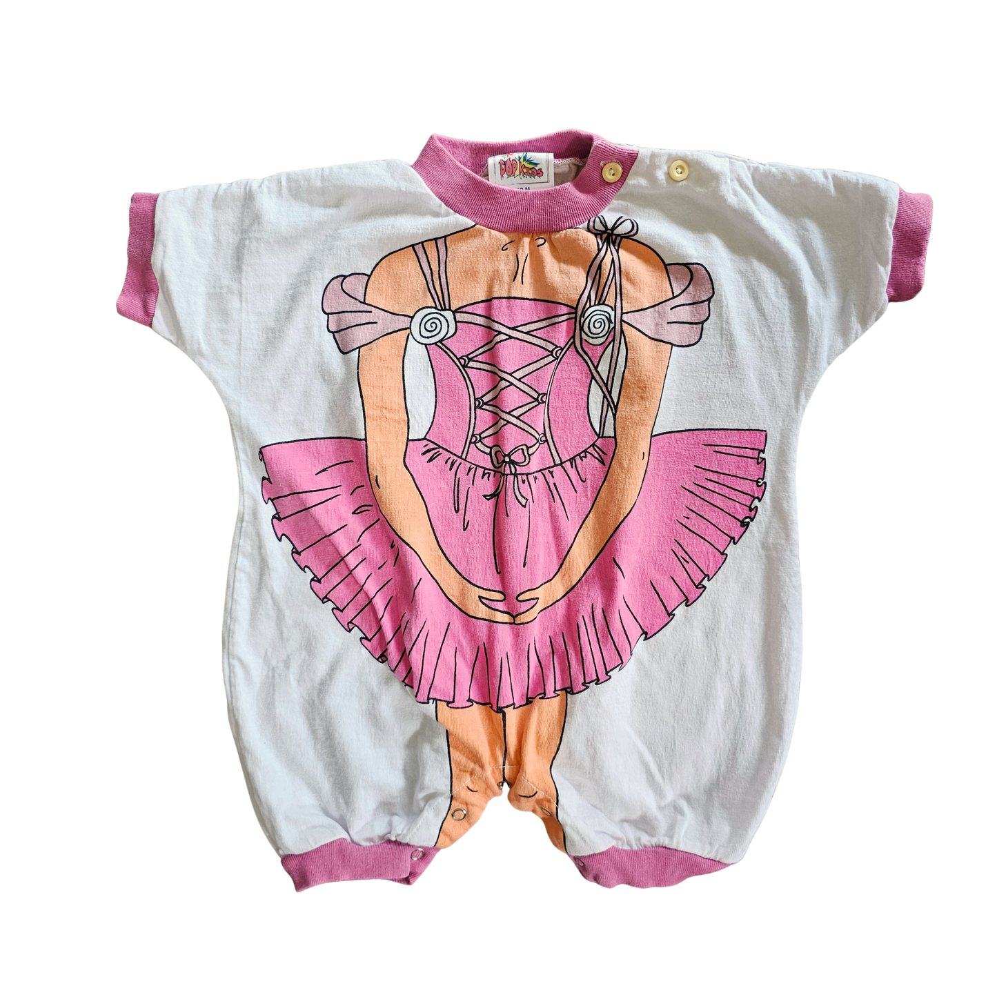 Vtg Body Character Romper Ballerina (Sz0 / 12m)