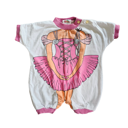 Vtg Body Character Romper Ballerina (Sz0 / 12m)