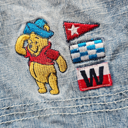 Vtg Winnie-the-Pooh Skipper Pooh Shortalls (sz 2)