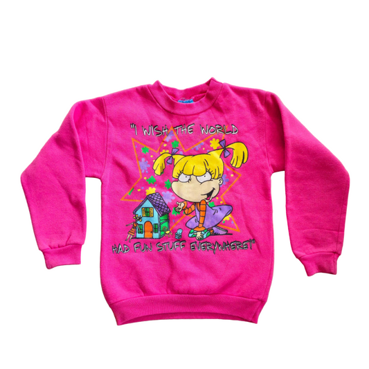 Vtg Rugrats Angelica Sweater (Sz 4/5) (1996)