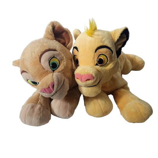ディズニーストア ライオンキング ヤングナラ＆シンバ ぬいぐるみセット